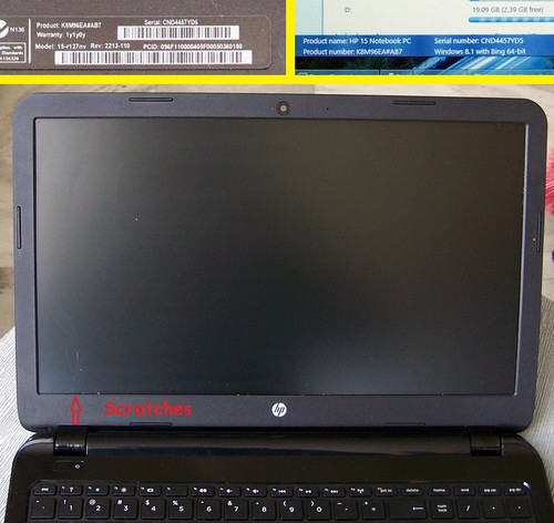 HP 15-r127nv Laptop 15.6" Intel N2840 2.16 GHz, 2GB, 500GB HD, WifI, HDMI, Win 8 - Picture 11 of 12