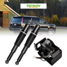 For 00-2014 GMC Yukon XL 1500 Rear Air Suspension Shocks Spring Compressor Pump