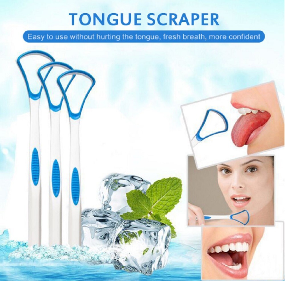3 Pcs Tongue Scraper Cleaner Advanced PlaqueRemoving Tongue Scrapers for Adult eBay