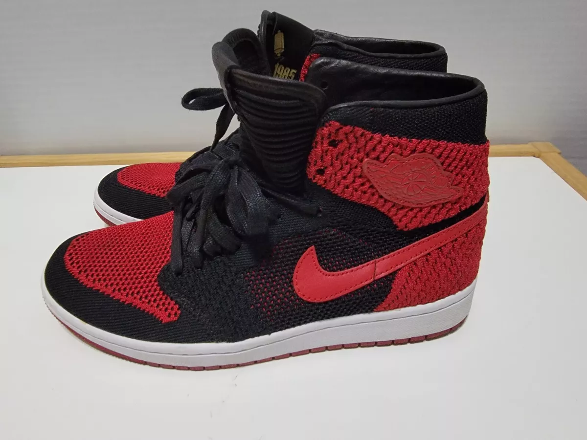 Jordan 1 retro hotsell high flyknit bred