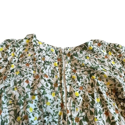 Samantha Pleet Short Sleeve Romper Vine Snake Print Floral Casual Size 2 Women's - Picture 9 of 13