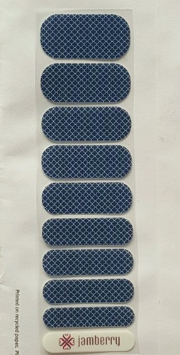 Jamberry NAVY QUATREFOIL, 1/2 hoja - Imagen 2 de 3