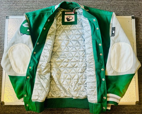 Philadelphia Eagle Mitchell & Ness Princess Diana Letterman Varsity Jacket Large - Picture 2 of 11