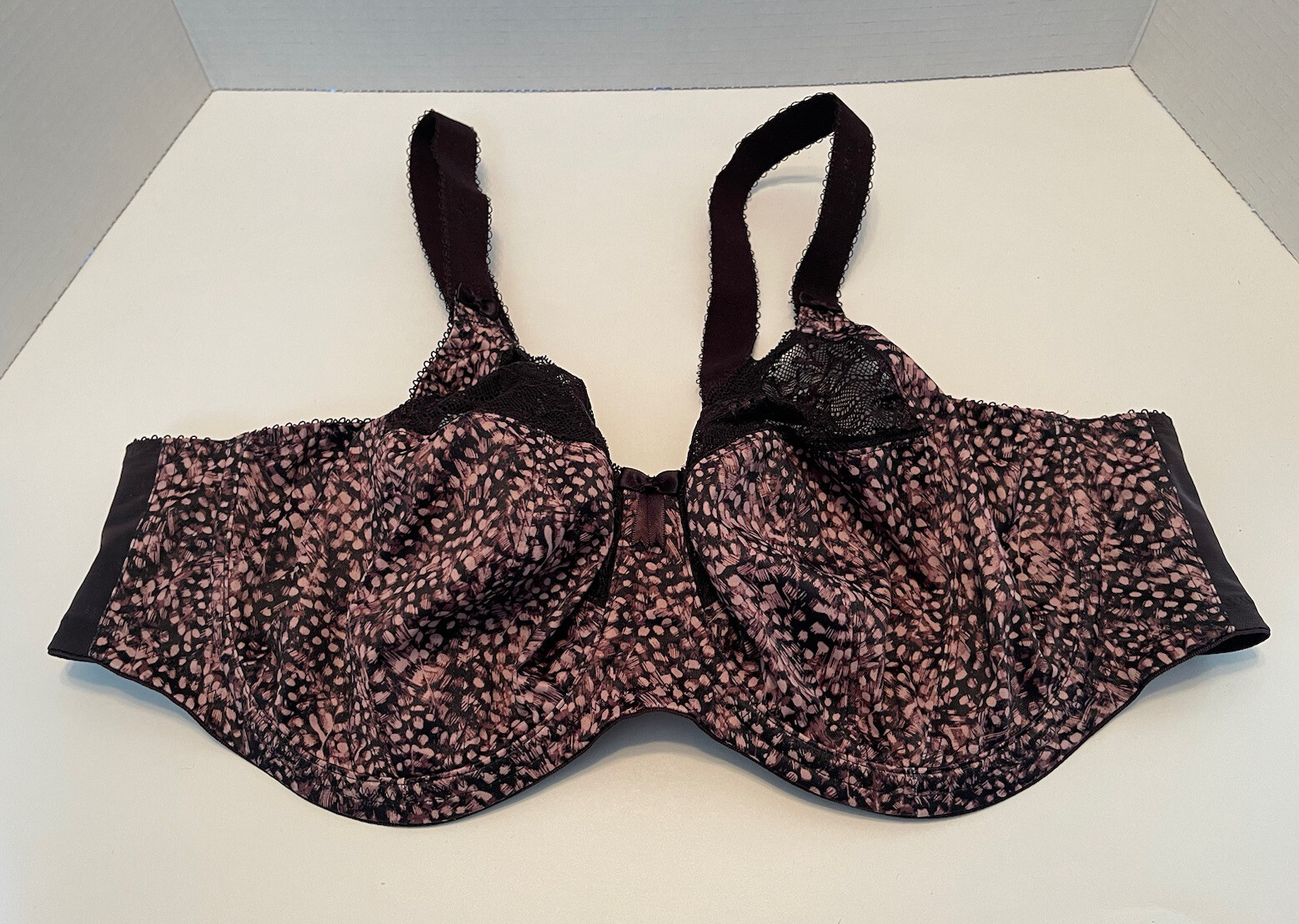 ELOMI MORGAN FULL FIGURE UNDERWIRE BRA EL4110 EBONY SIZE 42DDD | eBay