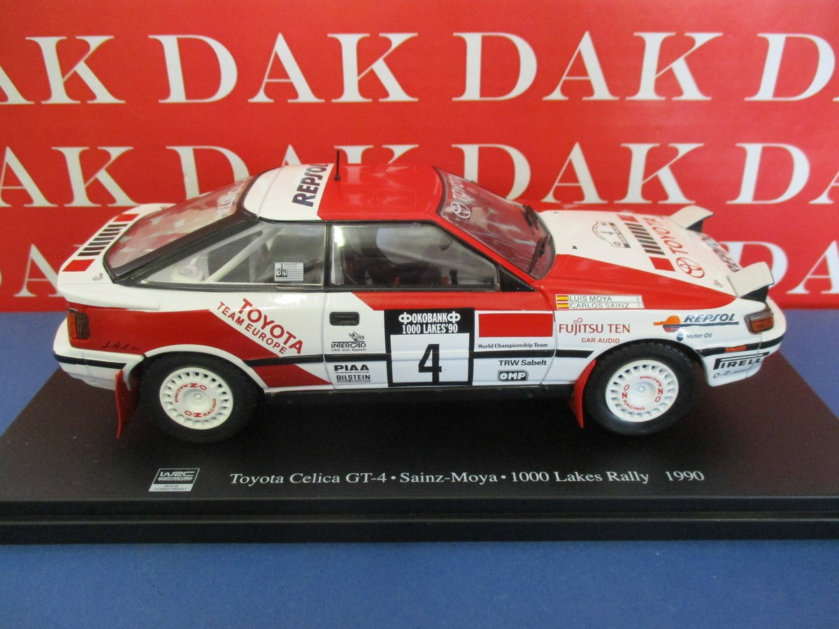 Modèle Réduit Die-cast 1/24 Toyota Celica GT4 Rally 1000 Lakes 1990 - Pilote C. Sainz