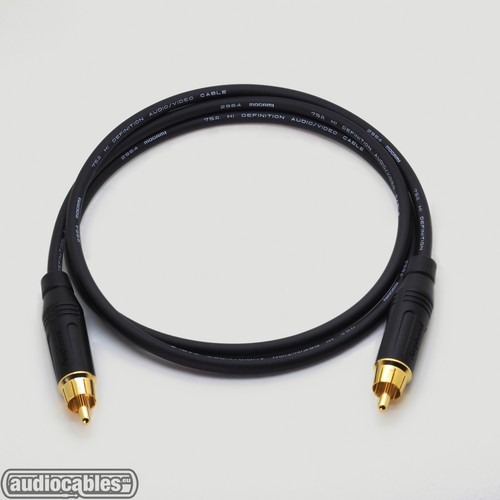 Mogami 2964 RCA to RCA 75 Ω Ohm Digital Coaxial S/PDIF Cable w/ Gold