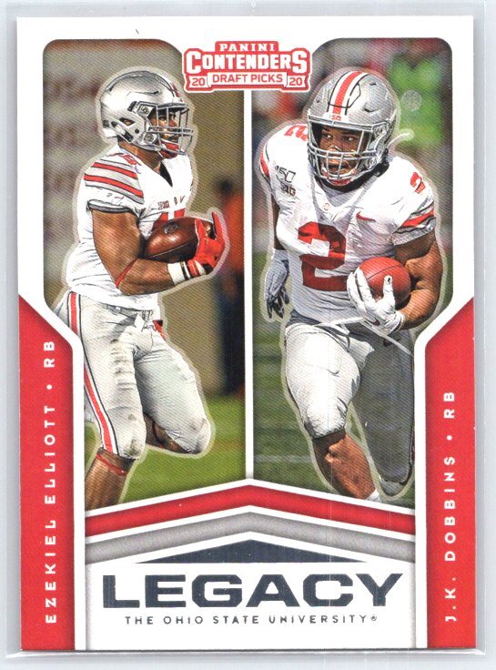 2020 Contenders Draft Picks Ezekiel Elliott J.K. Dobbins 18 Legacy