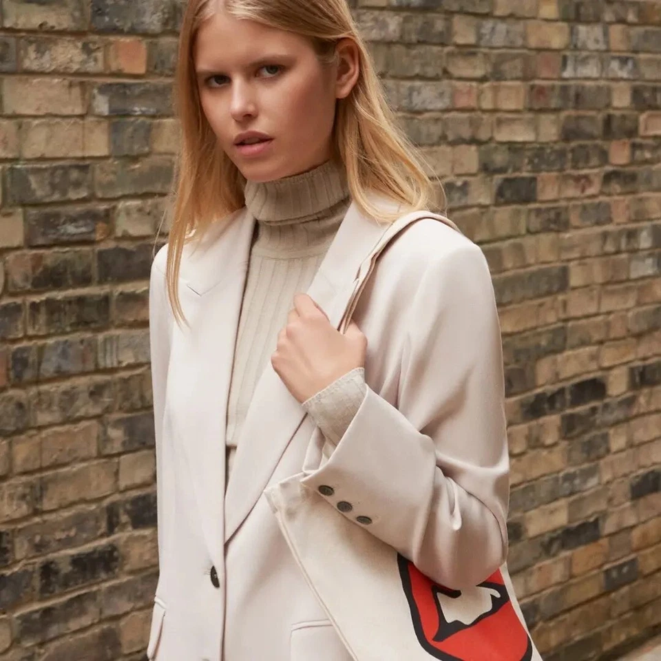 WINSER LONDON Jacket 16 Pearl Tailored Blazer Buttons Pockets - Image 3 of 4