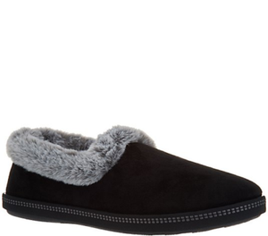 skechers faux fur slippers