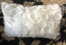 Lot of  400 Plastic Water Bottle Caps Craft Supplies CLEAN !!!!