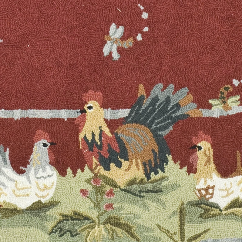 Safavieh Chelsea BURGUNDY 4'-6" X 6'-6" Oval Area Rug - HK56C-5OV - Image 3 of 3