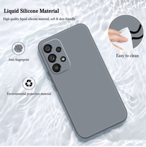 Custodia telefono silicone liquido per Samsung Galaxy S22 Note 20 A13 A53 A52S custodia gel - Foto 115 di 120