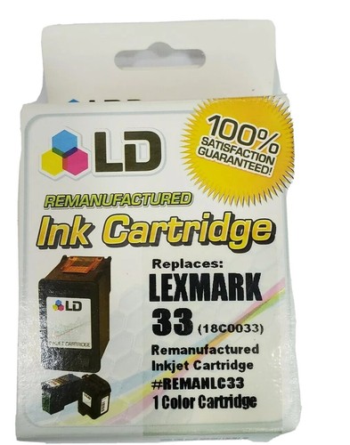 LD 18C0033 33 Color Ink Cartridge for Lexmark Printer  - Foto 1 di 3