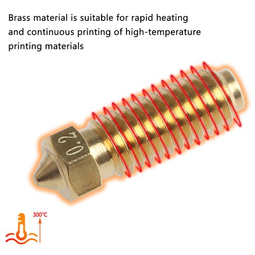 For Anycubic Kobra 3 Combo Hotend Nozzle 0.2 0.4 0.6 0.8 Hardened Steel Brass - Afbeelding 5 van 17