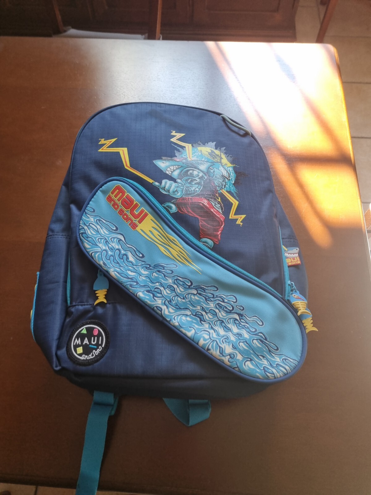 Zaino Backpack Shark Maui and Sons blue nuovo vintage
