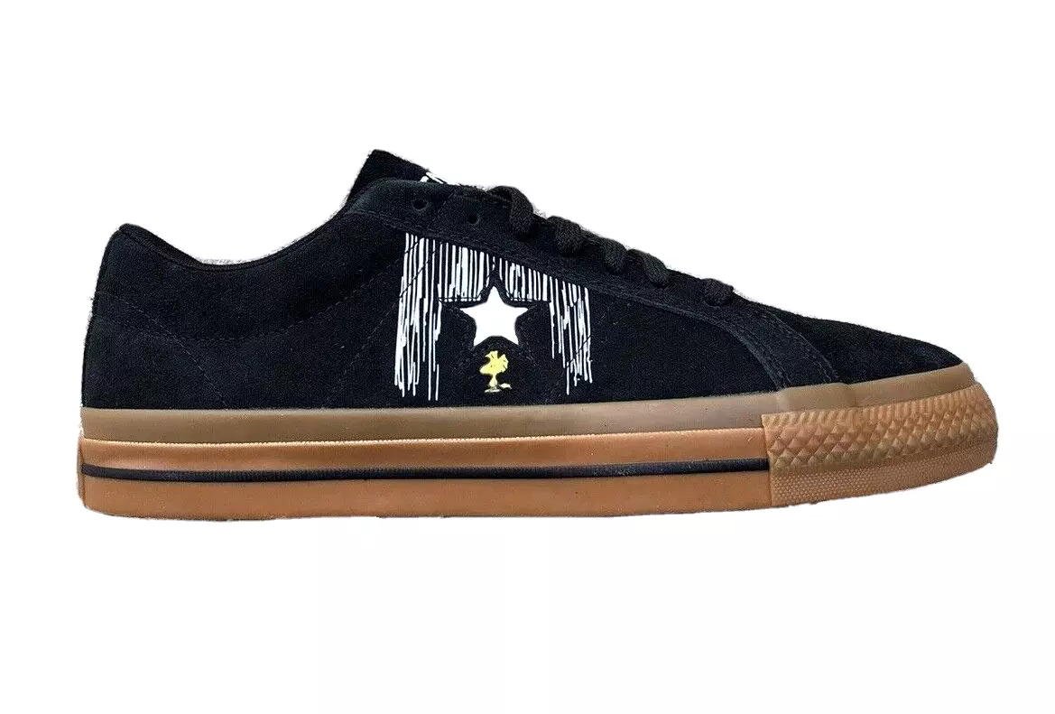 Converse One Star Ox Peanuts Black Egret Gum Honey Shoes A01873C