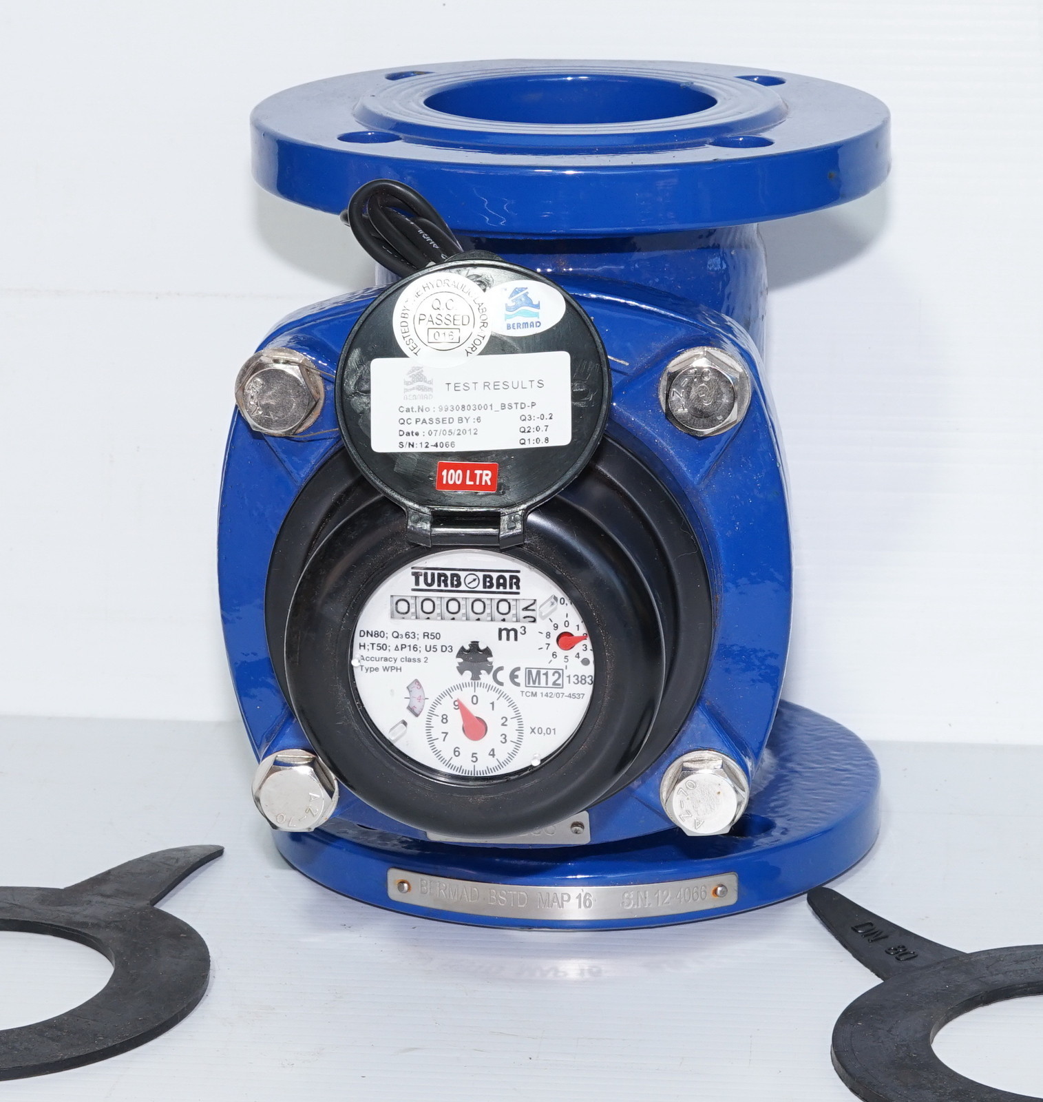 Bermad Woltman TurboBar WPH 80mm 100L Pulse Water Meter 63m3/hr watermeter eBay