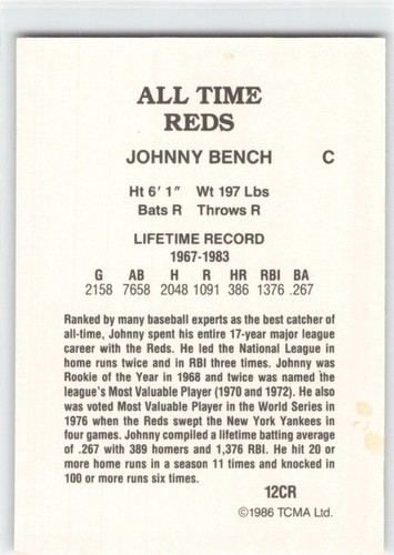 Johnny Bench Baseball Card MEGA SALE - You choose the card! - HOF - Picture 43 of 121