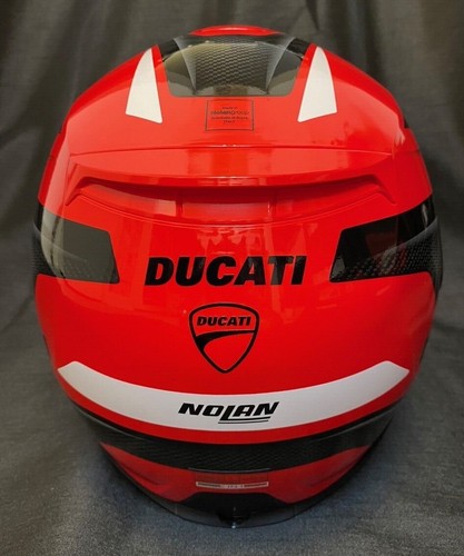 Nolan N100-5 Orbiter Flip Front Motorbike 2023 Red Helmet FREE DUCATI Stickers - Picture 5 of 5