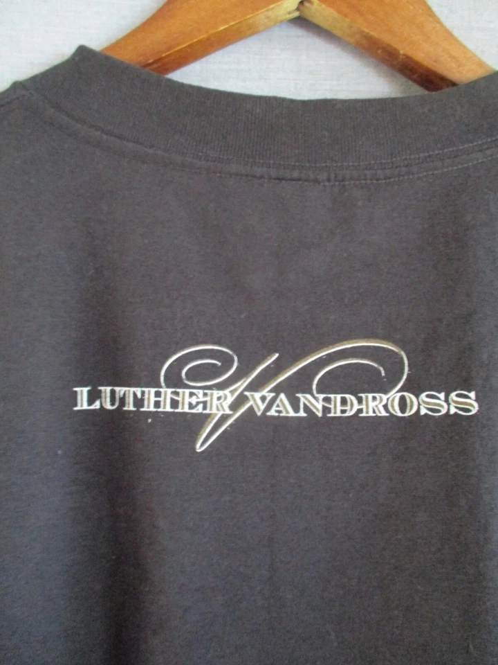 Luther Vandross vintage 90s 80s black photo rhythm blues music t-shirt XL - Image 4 of 4
