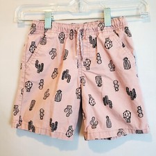 Cat  Jack Youth Shorts 5T Novelty Cactus Desert Pastel Preppy Pull-on Pockets