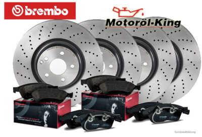 BREMBO Bremsenset gelocht OPEL MERIVA A Vorne 260MM + Hinten 240MM