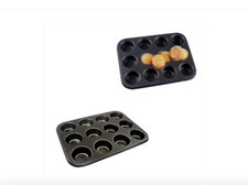 Vassoio per cupcake padella 12 tazze stampi antiaderenti 26 x 35 cm vassoi da forno lattine da forno