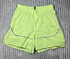 Lululemon Surge Lined Shorts Men's L Faded Zap/Wasabi Special Edition 6" Gym