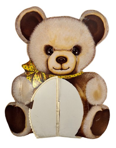 VTG 1982 Beistle Co USA Teddy Bear Die Cut Party Decor Honeycomb Baby Shower - Picture 4 of 4