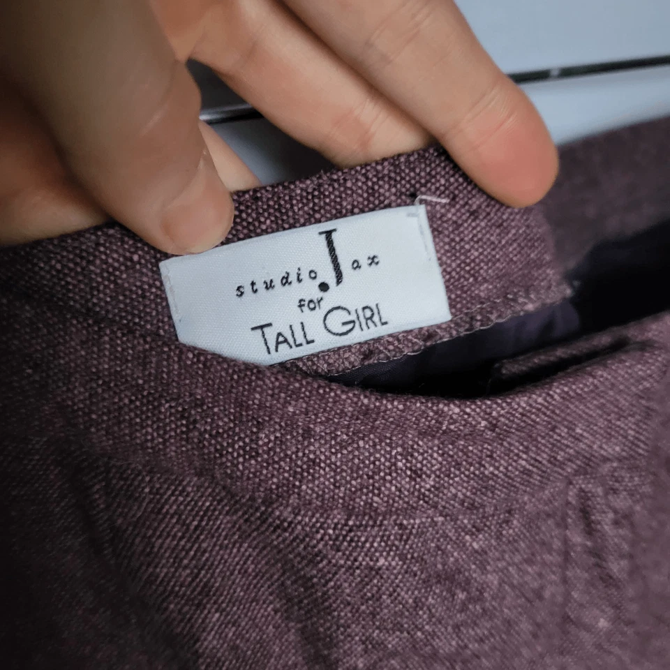 Vintage Wool Studio Jax "Tall Girl" Slacks 14 Tall - Image 3 of 4