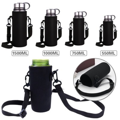 550-1500ML Trinkflaschenhülle Cover Bag Beutel Tragetasche Etui Halter Schulter