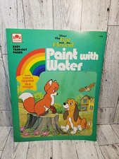 Paint With Water Fox and Hound 1994 Golden Book Coloring Book Unused