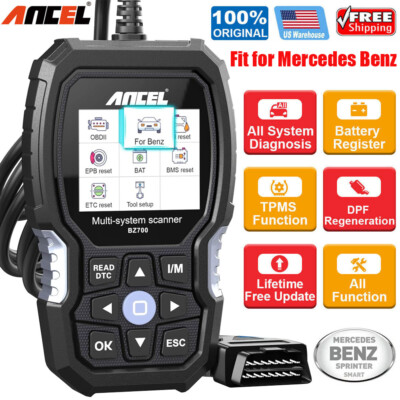 ANCEL BZ700 OBD2 Scanner All System ABS SRS SAS Diagnostic ScanTool Fit For Benz