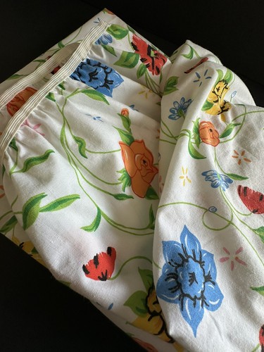 1979 JP Stevens King Fitted Sheet Vintage Flower Print No Iron Percale USA - Picture 18 of 24