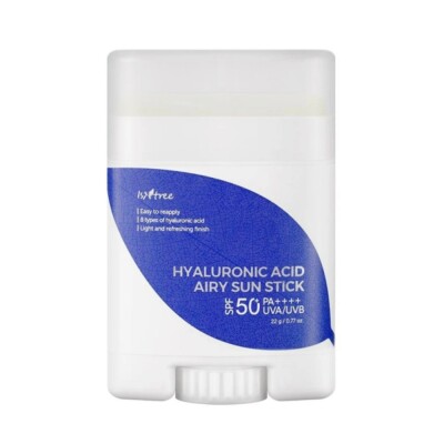 ISNTREE HYALURONIC ACID AIRY SUN STICK_22g, Koreanische Kosmetik, Kbeauty, Probe