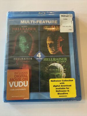 The Hellraiser Collection: 4 Film Set (Blu-ray Disc, 2014) shrink sealed