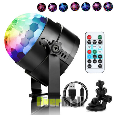Bola De Discoteca Mágica Proyector LED Giratorio De 360° Luces RGB Luz Nocturna