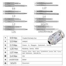 Dental Implant Hex Driver Abutment Screw Screwdriver For low speed contra angle