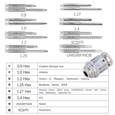 Dental Implant Hex Driver Abutment Screw Screwdriver For low speed contra angle