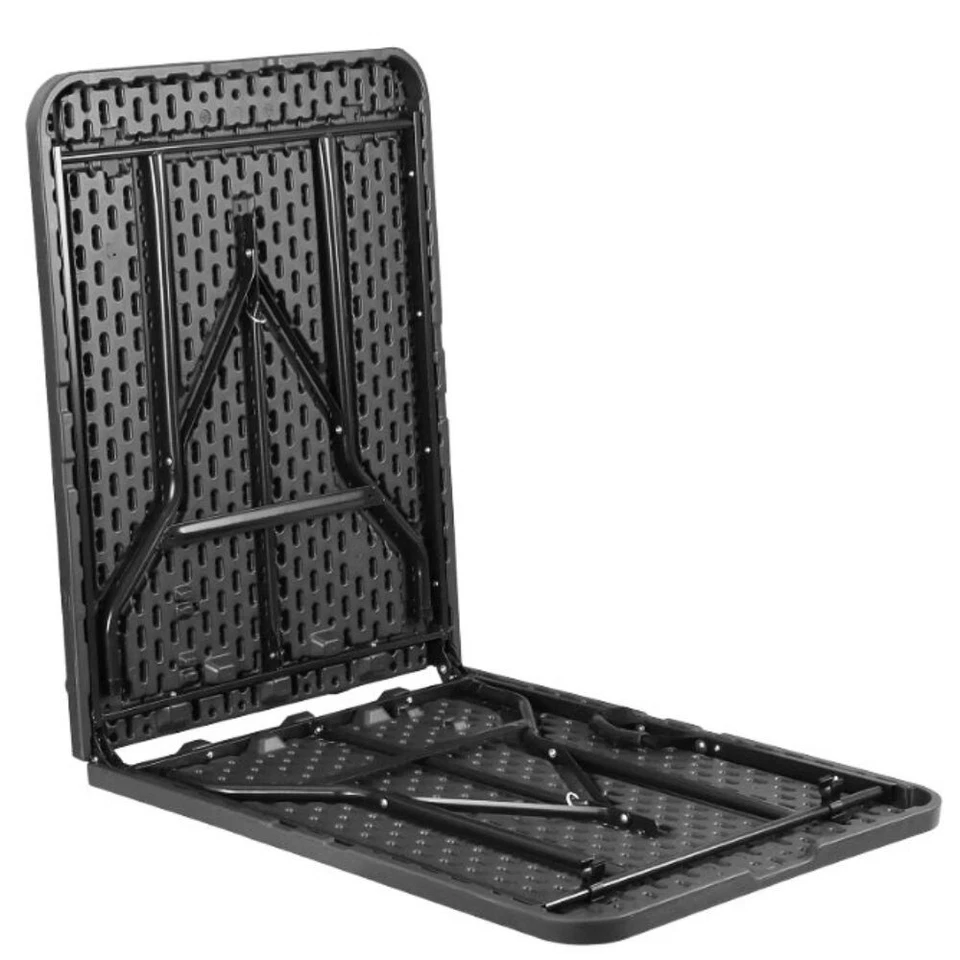 6FT Table plastic folding portable picnic camping indoor outdoor fold-in-half - Image 4 of 4