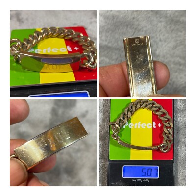 Vintage Men's Speidel Gold Tone ID Bracelet Monogrammed “PAUL