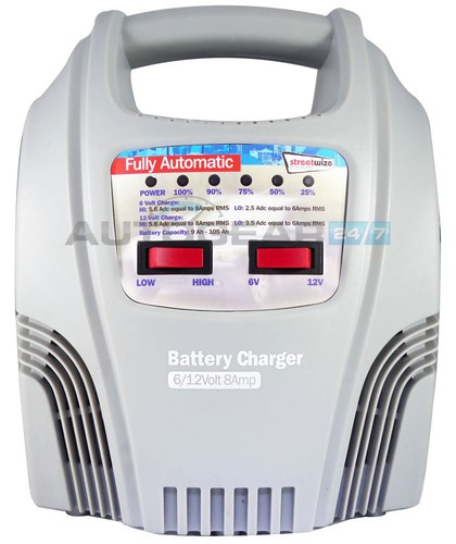 SWBCLED8 6V / 12V 8A Auto Van Fahrrad 9Ah bis 105Ah Vollautomatisches Batterieladegerät - Bild 7 von 7