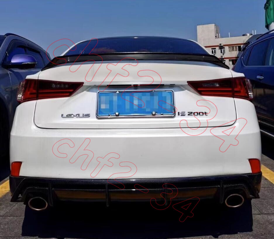 Glossy Black ABS Rear Spoiler Wing For 2014-2020 Lexus IS Models – Easy Install, No Drilling Needed