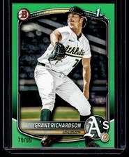 GRANT RICHARDSON 2025 BOWMAN DRAFT GREEN BORDER #BD-171 79/99