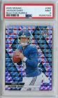 2025 Panini Mosaic Jaxson Dart REACTIVE PURPLE PRIZM Rookie RC #362 PSA 9 GIANTS