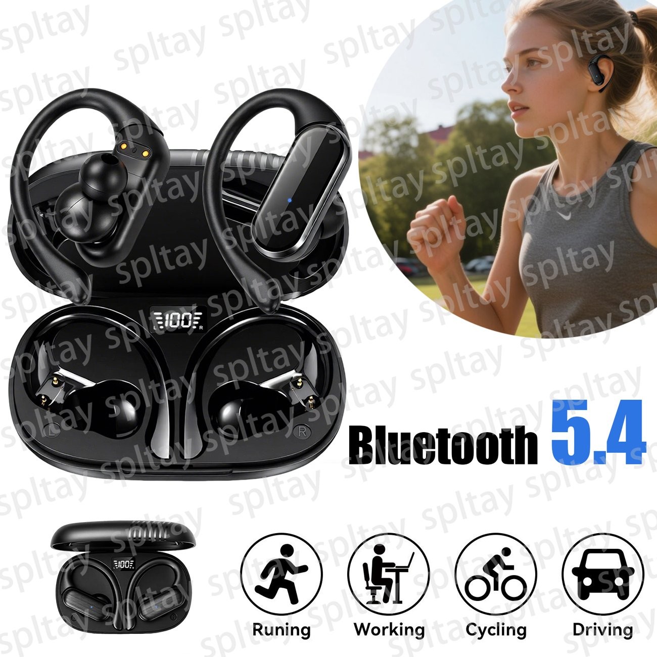 Bluetooth 5.3 Kopfhörer In Ear Ohrhörer Kabellos TWS Sportkopfhörer mit Mikrofon
