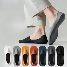 5 Pairs Men's Boat Socks 100 Cotton Deodorant Sweat Absorption Summer Sock T