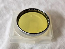 Leica E41 Screw-In Yellow Y1 Filter Chrome for Leica 35/1.4 Steel Rim 50/1.5