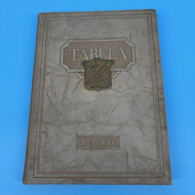 Vintage Yearbook Tabula 1936 Oak Park Township High School Oak Park Illinois