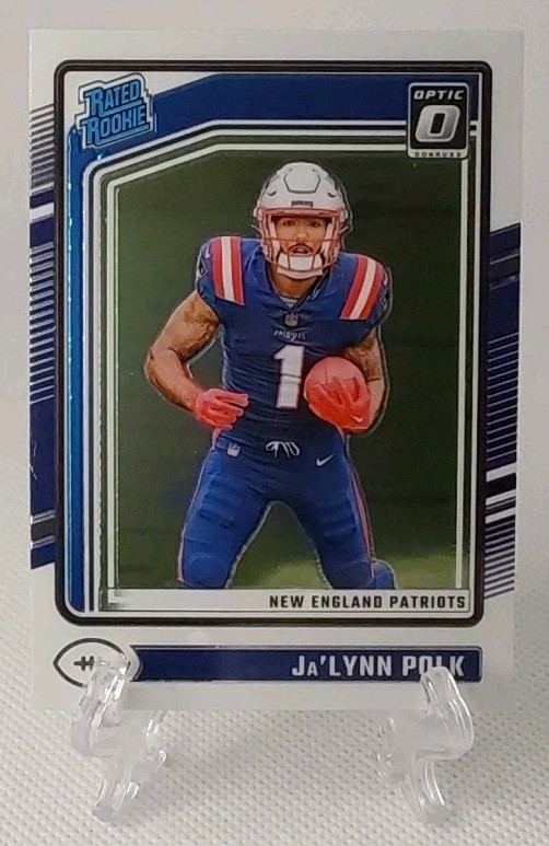 🏈2024 donruss optic Ja'LYNN POLK (rookie) football card #240🏈 *Patriots*